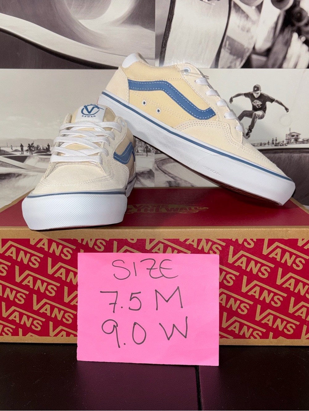 Vans Rowan sz 7.5 Men’s 9.0 Woman
